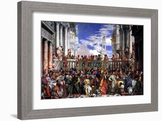 The Marriage at Cana-Paolo Veronese-Framed Art Print