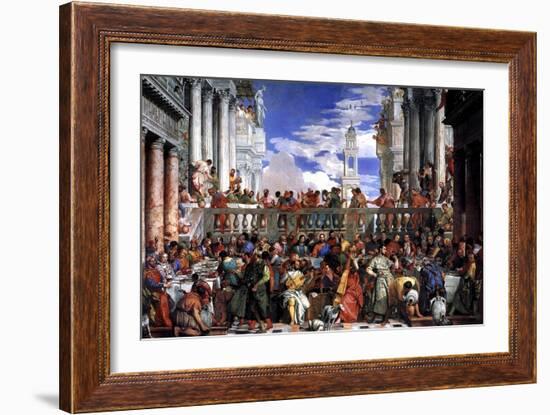 The Marriage at Cana-Paolo Veronese-Framed Art Print