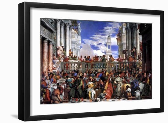 The Marriage at Cana-Paolo Veronese-Framed Art Print