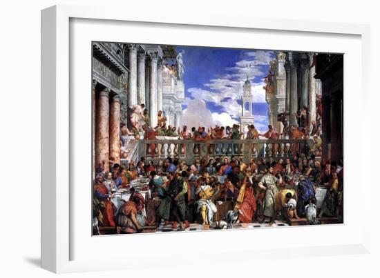 The Marriage at Cana-Paolo Veronese-Framed Art Print