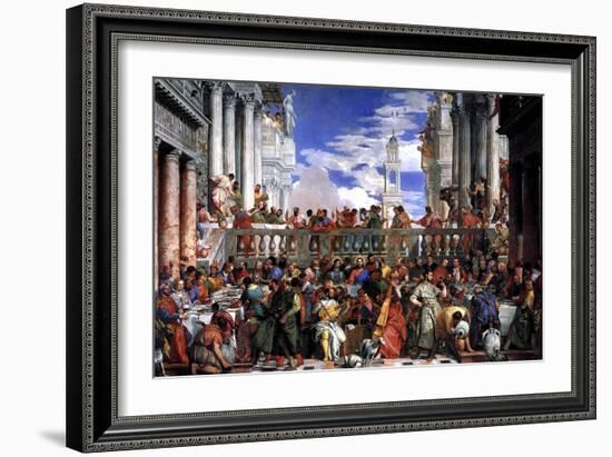 The Marriage at Cana-Paolo Veronese-Framed Art Print