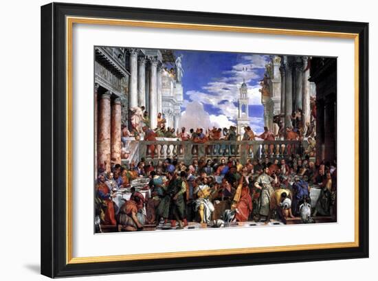 The Marriage at Cana-Paolo Veronese-Framed Art Print