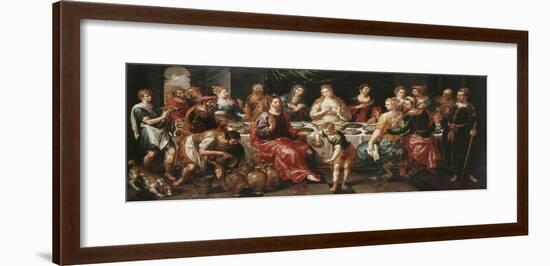 The Marriage at Cana-Hendrik De Clerck-Framed Giclee Print