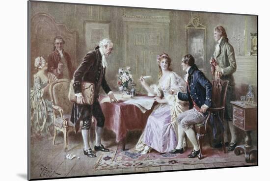 The Marriage Contract-Jean Leon Gerome Ferris-Mounted Giclee Print