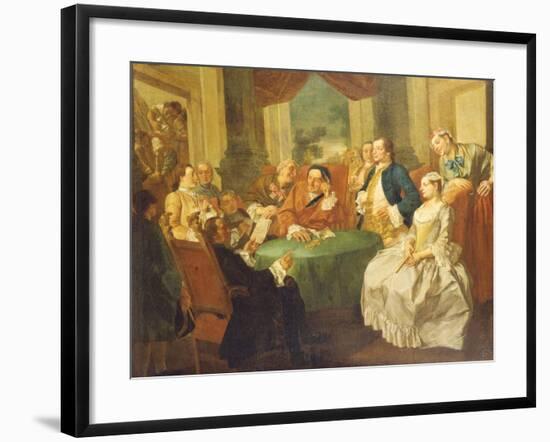 The Marriage Contract-Gaspare Traversi-Framed Giclee Print