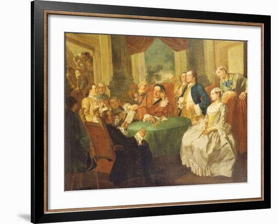 The Marriage Contract-Gaspare Traversi-Framed Giclee Print