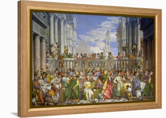 The Marriage Feast at Cana, about 1562/63-Paolo Veronese-Framed Premier Image Canvas