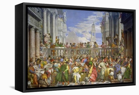 The Marriage Feast at Cana, about 1562/63-Paolo Veronese-Framed Premier Image Canvas