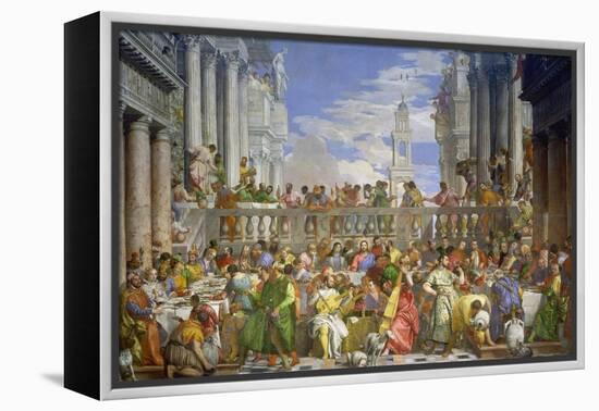 The Marriage Feast at Cana, about 1562/63-Paolo Veronese-Framed Premier Image Canvas