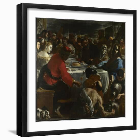 The Marriage Feast at Cana, C. 1655-1656-Mattia Preti-Framed Giclee Print