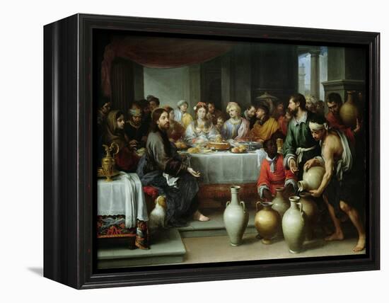 The Marriage Feast at Cana, C.1665-75-Bartolome Esteban Murillo-Framed Premier Image Canvas