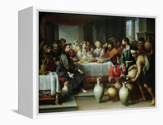 The Marriage Feast at Cana, C.1665-75-Bartolome Esteban Murillo-Framed Premier Image Canvas