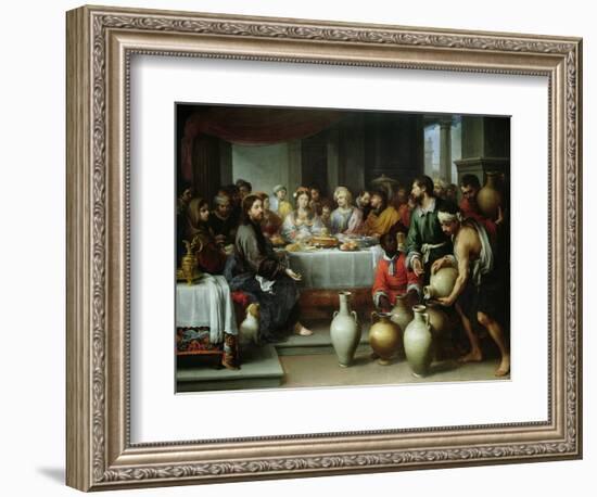 The Marriage Feast at Cana, C.1665-75-Bartolome Esteban Murillo-Framed Giclee Print