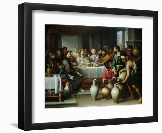 The Marriage Feast at Cana, C.1665-75-Bartolome Esteban Murillo-Framed Giclee Print