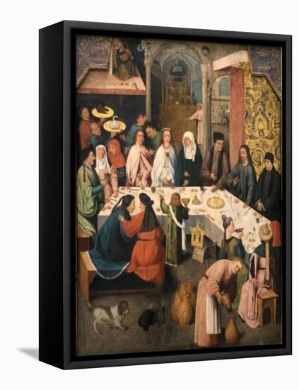 The Marriage Feast at Cana, Ca 1550-1565-Hieronymus Bosch-Framed Premier Image Canvas