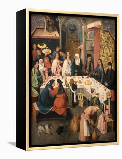 The Marriage Feast at Cana, Ca 1550-1565-Hieronymus Bosch-Framed Premier Image Canvas