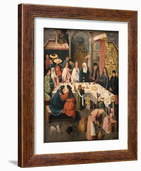 The Marriage Feast at Cana, Ca 1550-1565-Hieronymus Bosch-Framed Giclee Print