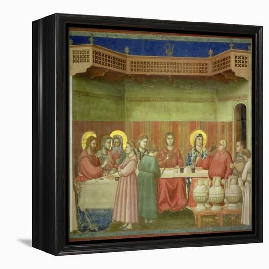 The Marriage Feast at Cana, circa 1305-Giotto di Bondone-Framed Premier Image Canvas