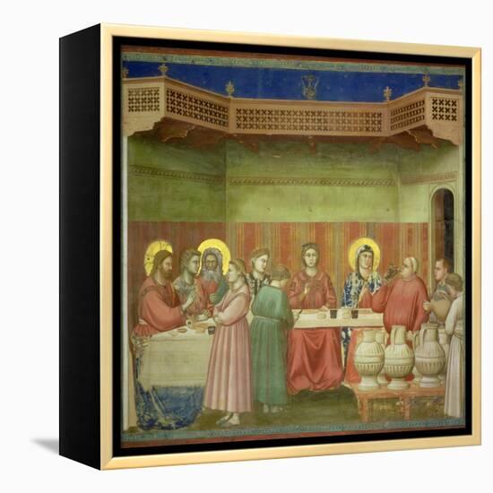 The Marriage Feast at Cana, circa 1305-Giotto di Bondone-Framed Premier Image Canvas