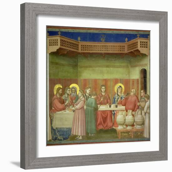 The Marriage Feast at Cana, circa 1305-Giotto di Bondone-Framed Giclee Print