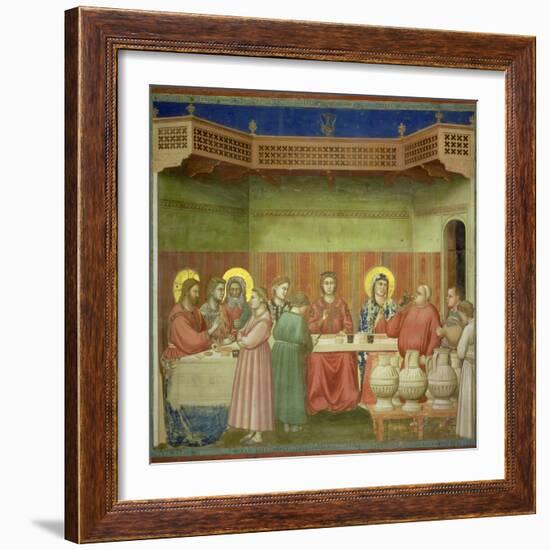 The Marriage Feast at Cana, circa 1305-Giotto di Bondone-Framed Giclee Print