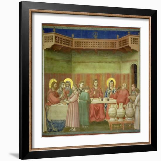 The Marriage Feast at Cana, circa 1305-Giotto di Bondone-Framed Giclee Print