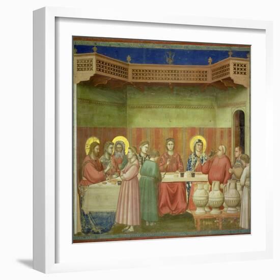 The Marriage Feast at Cana, circa 1305-Giotto di Bondone-Framed Giclee Print