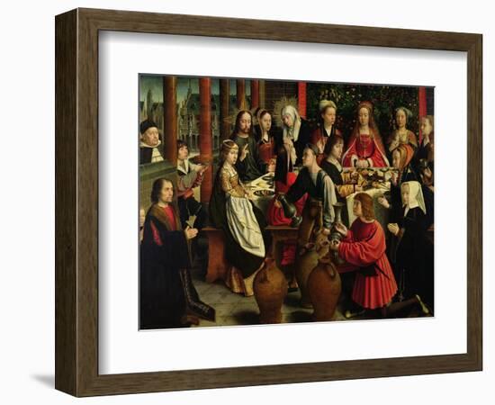 The Marriage Feast at Cana, circa 1500-03-Gerard David-Framed Giclee Print