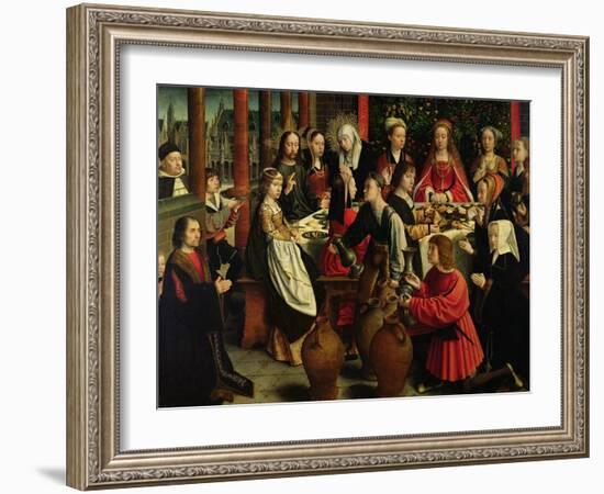 The Marriage Feast at Cana, circa 1500-03-Gerard David-Framed Giclee Print