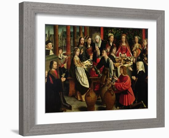 The Marriage Feast at Cana, circa 1500-03-Gerard David-Framed Giclee Print