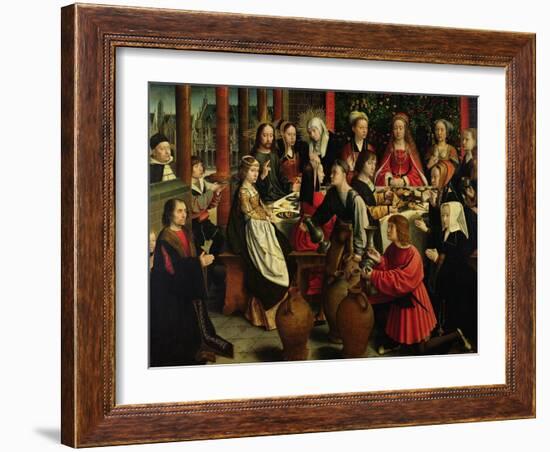 The Marriage Feast at Cana, circa 1500-03-Gerard David-Framed Giclee Print