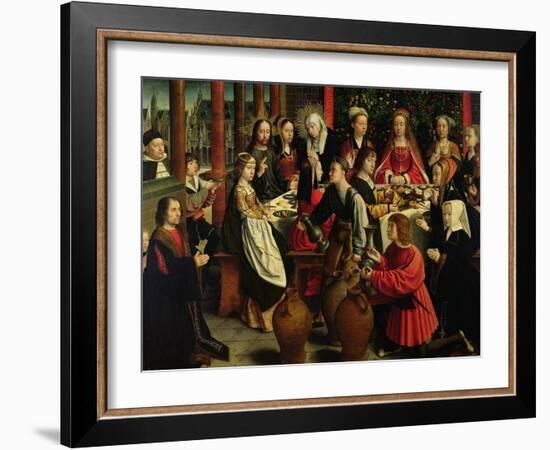 The Marriage Feast at Cana, circa 1500-03-Gerard David-Framed Giclee Print