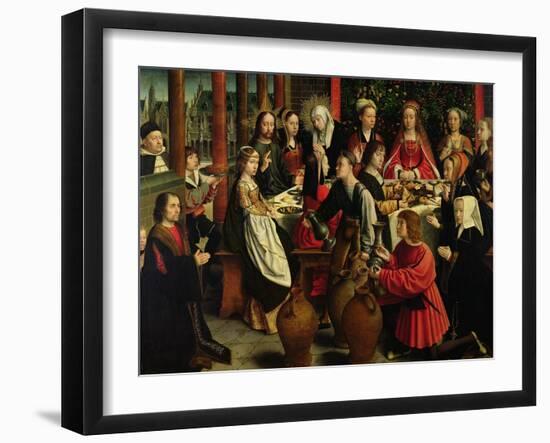 The Marriage Feast at Cana, circa 1500-03-Gerard David-Framed Giclee Print