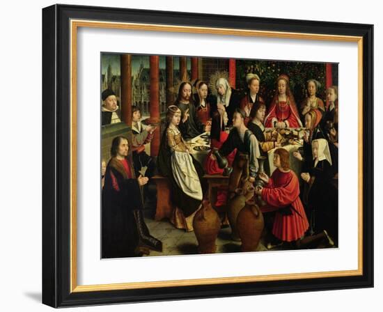 The Marriage Feast at Cana, circa 1500-03-Gerard David-Framed Giclee Print