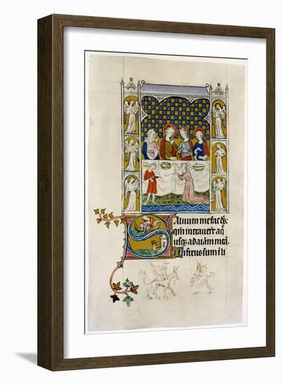 The Marriage Feast at Cana, Early 14th Century-null-Framed Giclee Print