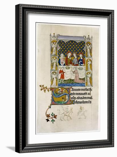 The Marriage Feast at Cana, Early 14th Century-null-Framed Giclee Print