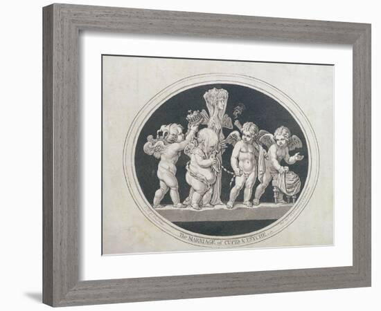 The Marriage of Cupid and Psyche, 1797-James Gillray-Framed Giclee Print