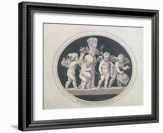 The Marriage of Cupid and Psyche, 1797-James Gillray-Framed Giclee Print