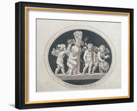 The Marriage of Cupid and Psyche, 1797-James Gillray-Framed Giclee Print