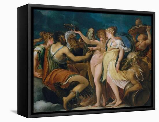 The Marriage of Cupid and Psyche, c.1550-Andrea Schiavone-Framed Premier Image Canvas