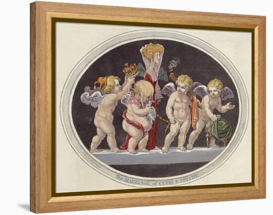 The Marriage of Cupid & Psyche, 1797 (Hand-Coloured Engraving)-James Gillray-Framed Premier Image Canvas