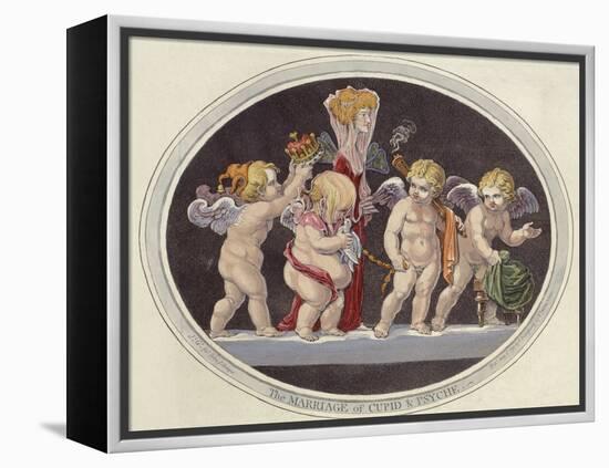 The Marriage of Cupid & Psyche, 1797 (Hand-Coloured Engraving)-James Gillray-Framed Premier Image Canvas