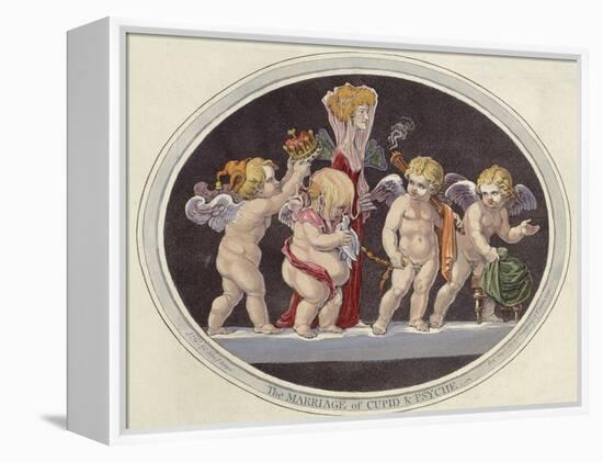 The Marriage of Cupid & Psyche, 1797 (Hand-Coloured Engraving)-James Gillray-Framed Premier Image Canvas