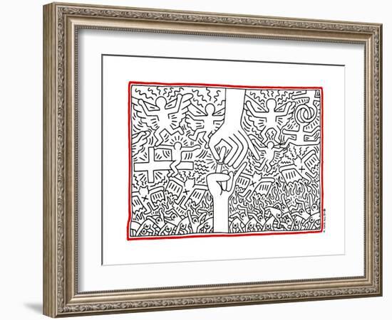 The Marriage of Heaven and Hell, 1984-Keith Haring-Framed Giclee Print