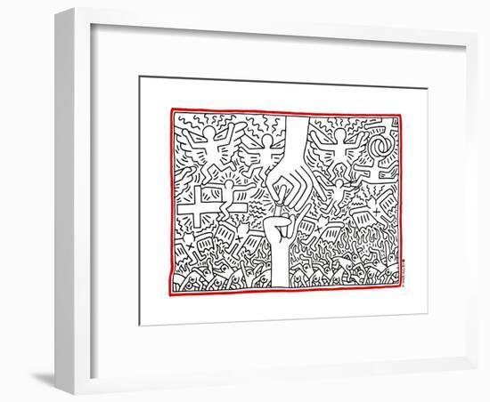 The Marriage of Heaven and Hell, 1984-Keith Haring-Framed Giclee Print