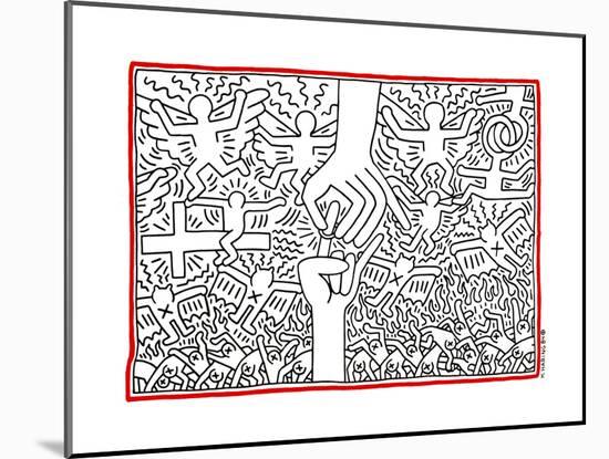 The Marriage of Heaven and Hell, 1984-Keith Haring-Mounted Giclee Print