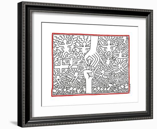 The Marriage of Heaven and Hell, 1984-Keith Haring-Framed Giclee Print