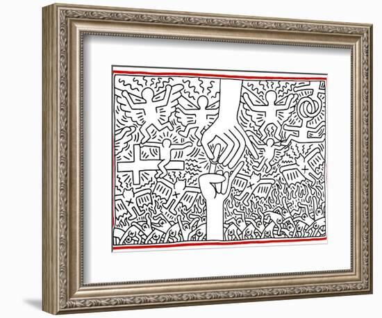 The Marriage of Heaven and Hell, 1984-Keith Haring-Framed Giclee Print