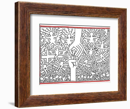 The Marriage of Heaven and Hell, 1984-Keith Haring-Framed Giclee Print