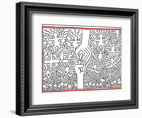 The Marriage of Heaven and Hell, 1984-Keith Haring-Framed Giclee Print